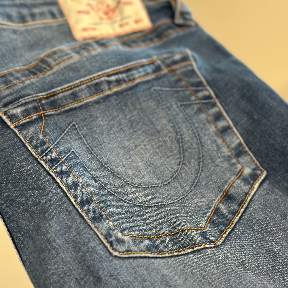 True Religion Women's Becca Mid Rise Boot Cut Jeans - Blue